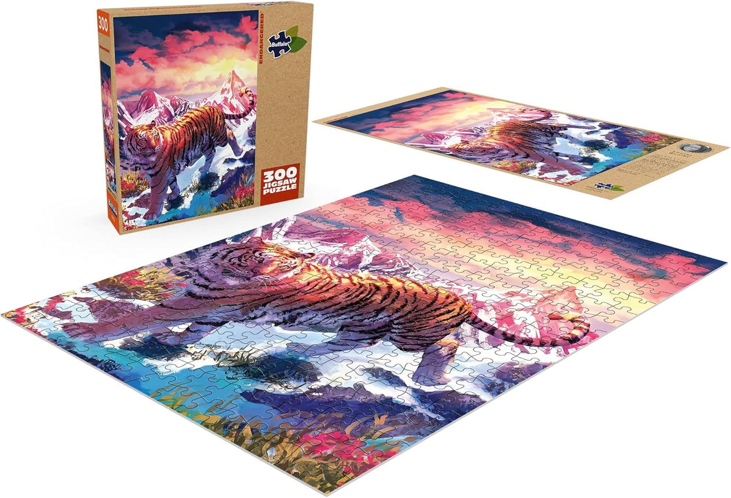 Buffalo Games - Louise Goalby - Endangered - Large Piece Jigsaw Puzzle for Adults 14 and up - Challenging Puzzle Perfect for Game Nights - Finished