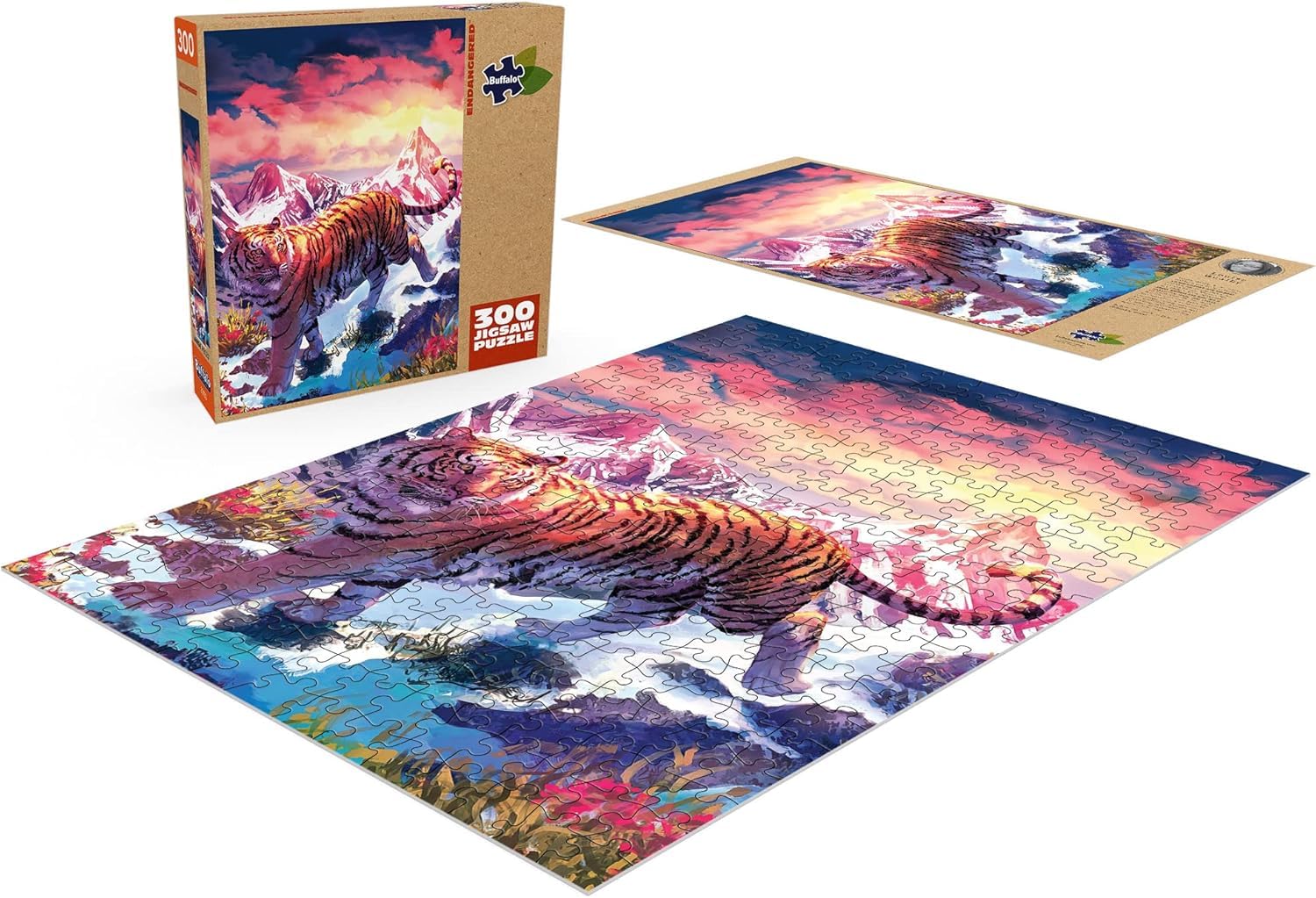 Buffalo Games - Louise Goalby - Endangered - Large Piece Jigsaw Puzzle for Adults 14 and up - Challenging Puzzle Perfect for Game Nights - Finished