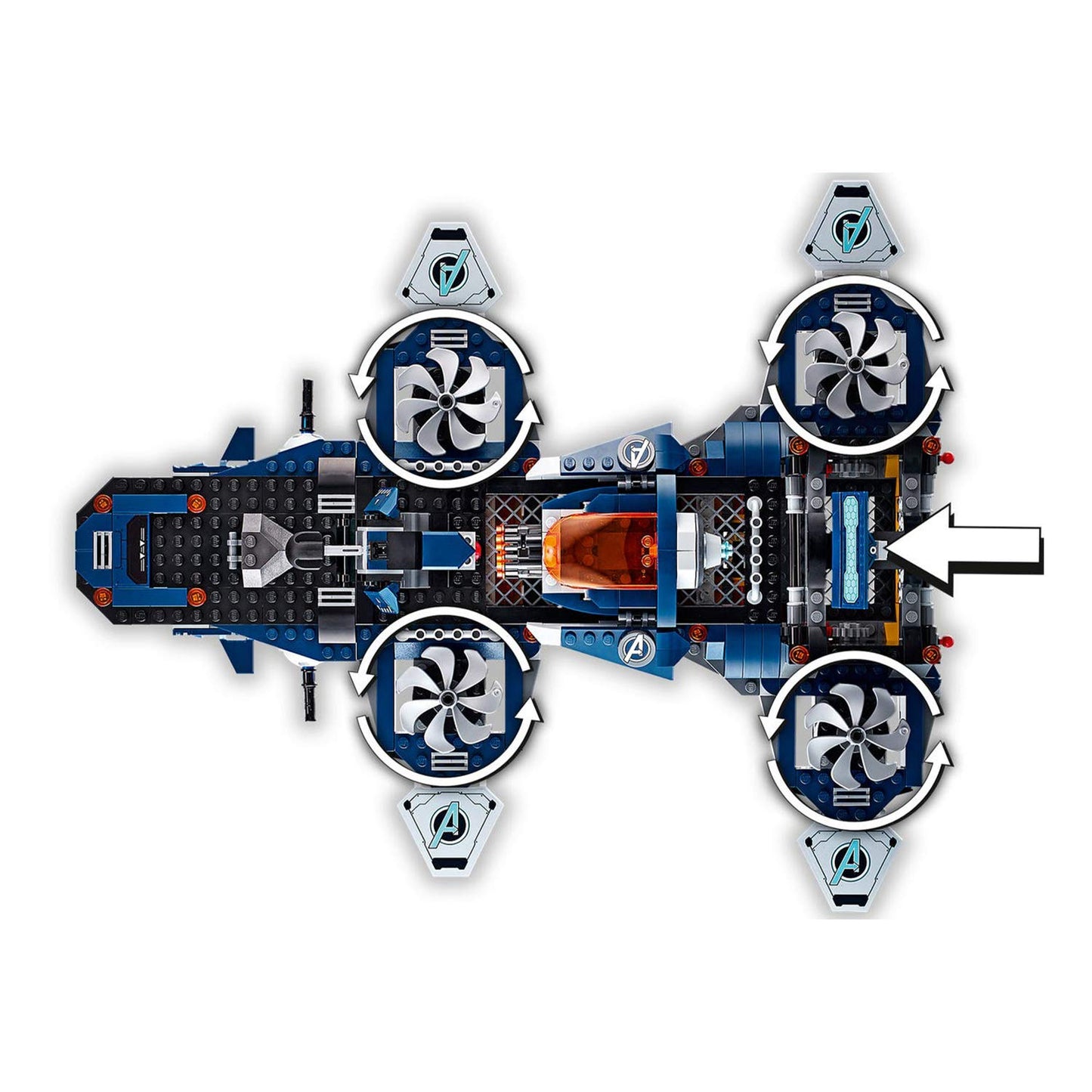 LEGO Marvel Avengers Helicarrier 76153 Fun Brick Building Toy with Marvel Avengers Action Minifigures, Great Gift for Kids Who Love Airplanes and