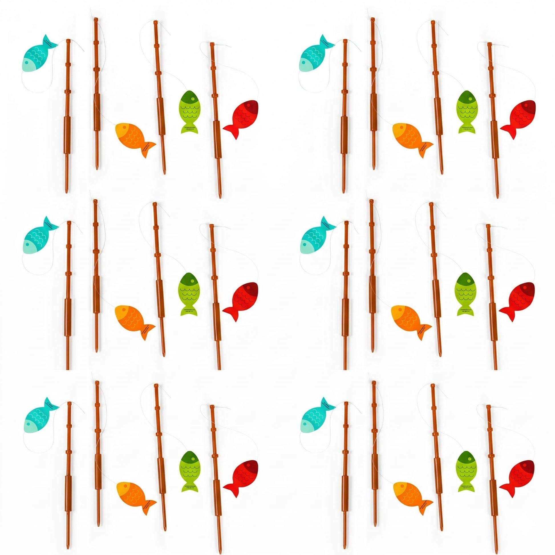 Fun Express Little Fisherman Fishing Pole Picks, Set of 25