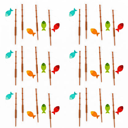 Fun Express Little Fisherman Fishing Pole Picks, Set of 25
