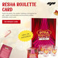 Caresha Please Resha Roulette Card, A Drinking Card Game for Parties and More, Includes 120 Cards and 4 Shot Glasses, Adult Drinking Game, Roulette