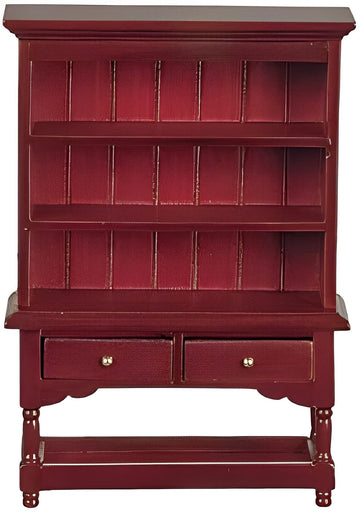 Dollhouse Mahogany Hutch Dresser Miniature Dining Room Furniture 1:12