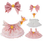 17cm Doll Clothes,6.7 Inches(15-17cm ) Cute Clothes Suitable for Dolls Accessories, 4-Piece Clothes for Dolls Outfit (NO Doll) (Pink Princess)