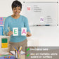 Attractivia Magnetic Big Alphabet ABC Flash Cards - 26 Sturdy Uppercase Large Letters - for Classroom Teachers, Homeschool, ESL, Toddlers 2-4 Years