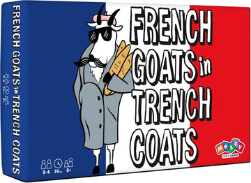Messy Table Games French Goats in Trench Coats Card Game | Great for Game Night | Bidding and Bluffing | Perfect for Kids and Adults | Ages 8 and up