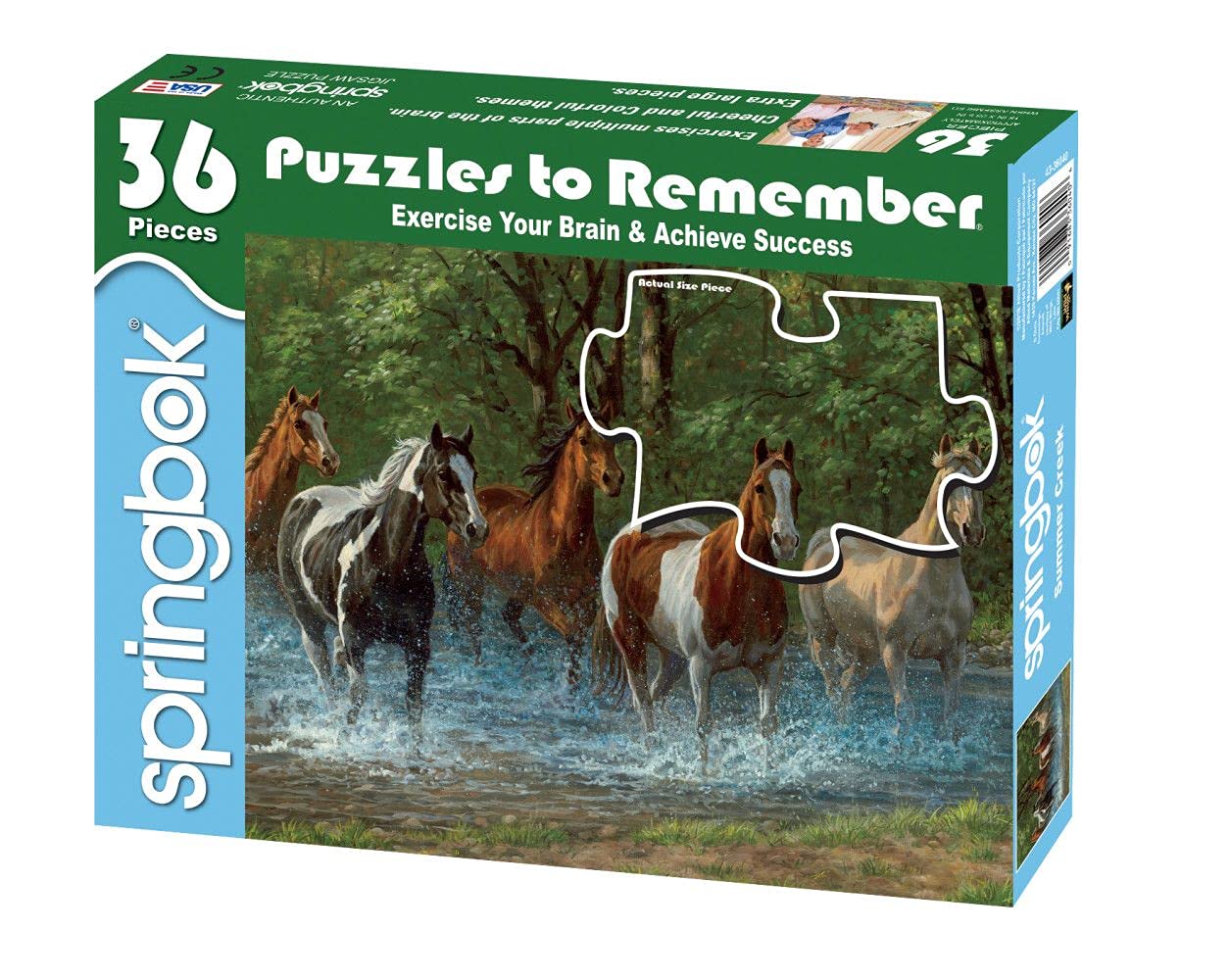 Springbok Summer Creek 36 Piece Dementia Activity Jigsaw Puzzle for Seniors