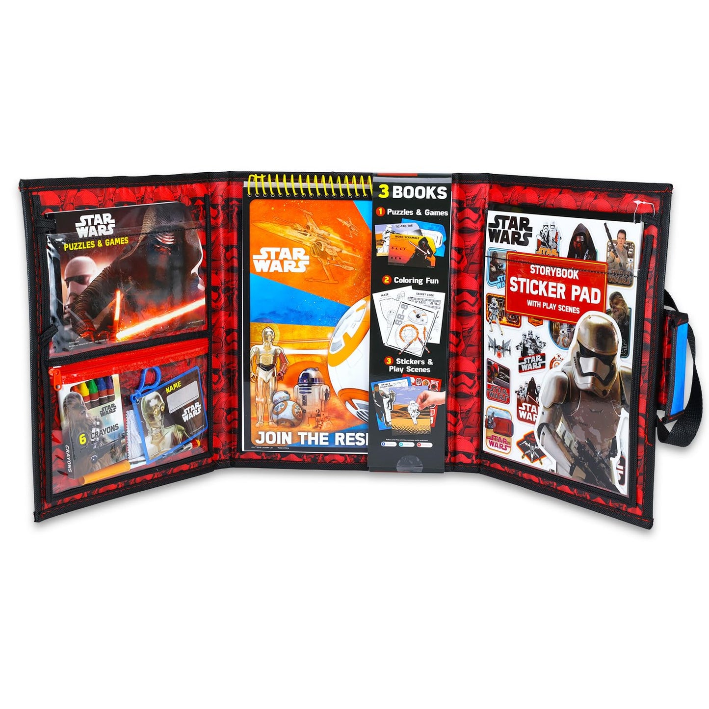 Star Wars Ultimate Activity Set - Portfolio Bundle with Coloring Books, Stickers, Games, Puzzles, Drawing and More | Star Wars Activities for Boys,