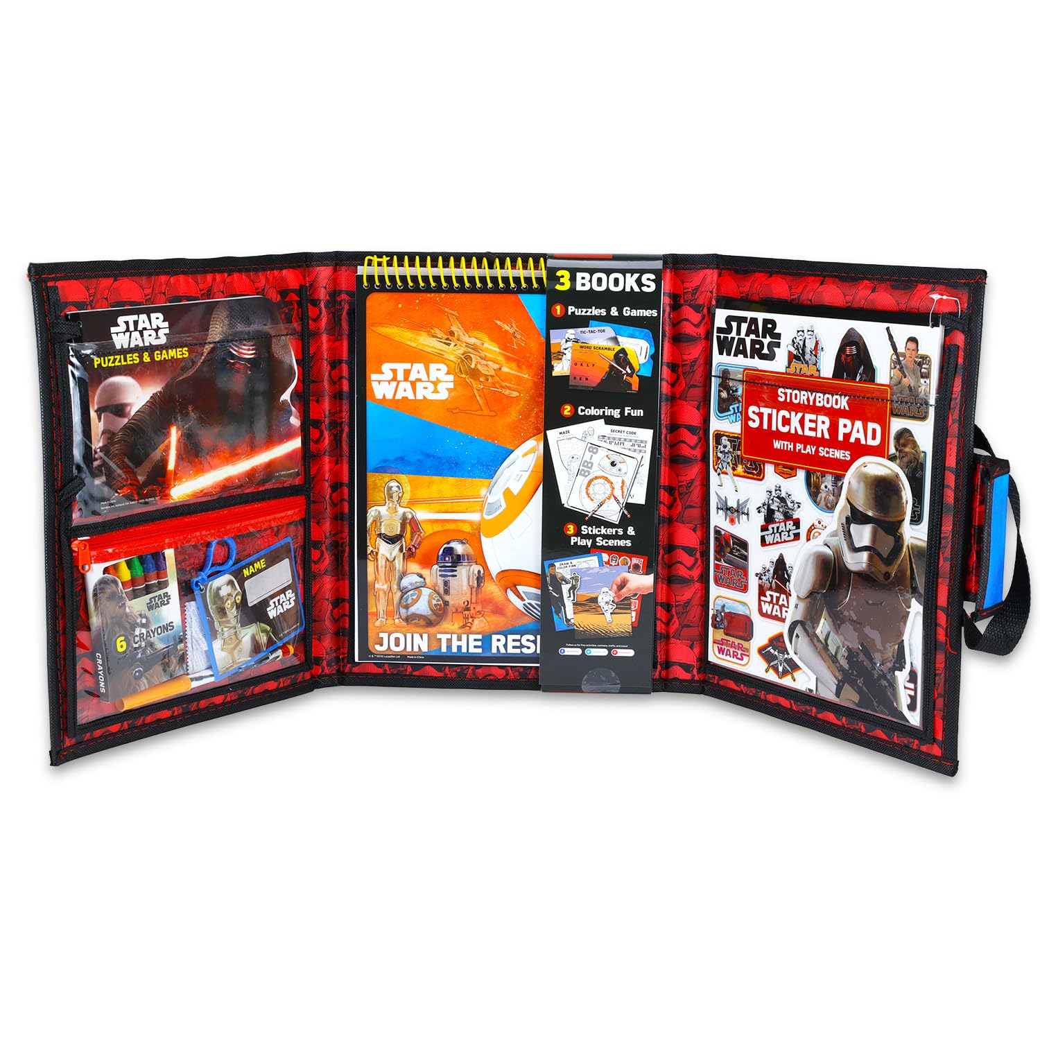 Star Wars Ultimate Activity Set - Portfolio Bundle with Coloring Books, Stickers, Games, Puzzles, Drawing and More | Star Wars Activities for Boys,