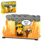 This is Fine Dog Building Blocks, Funny Meme Coffee Dog Action Figure Toys, Cartoon Puppy Desktop Animal Model, Comics Character Toys Birthday