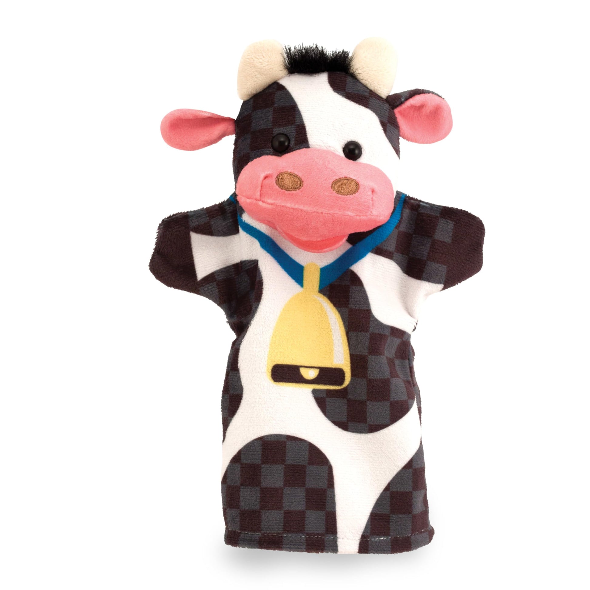 Melissa & Doug Farm Friends Hand Puppets (Set of 4) - Cow, Horse, Sheep, and Pig Soft Puppets for Kids and Toddlers Ages 2+