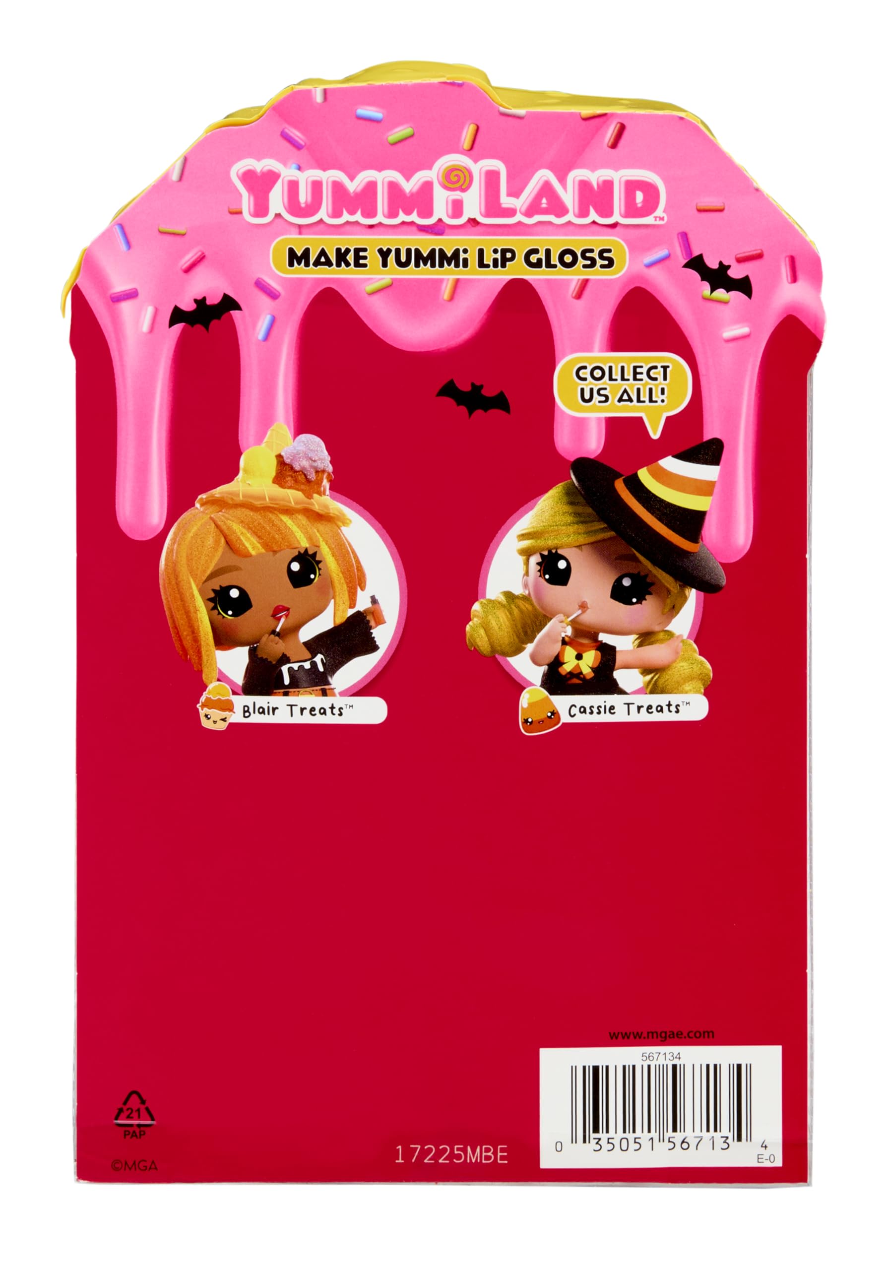 Yummiland x Halloween Lip Gloss Doll - Blair Treats Includes DIY Lip Gloss + Keychain, Cosmetic Play, Seasonal Halloween Collectible, Ages 4+