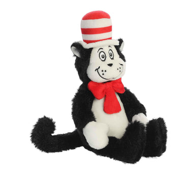 Aurora® Whimsical Dr. Seuss™ Mini Cat in The Hat Stuffed Animal - Magical Storytelling - Officially Licensed - Black 7 Inches