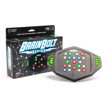 Educational Insights BrainBolt Genius - Puzzle Memory Game for Kids, Teens and Adults, Handheld Electronic Brain Travel Games, Gift for Gamers, Games