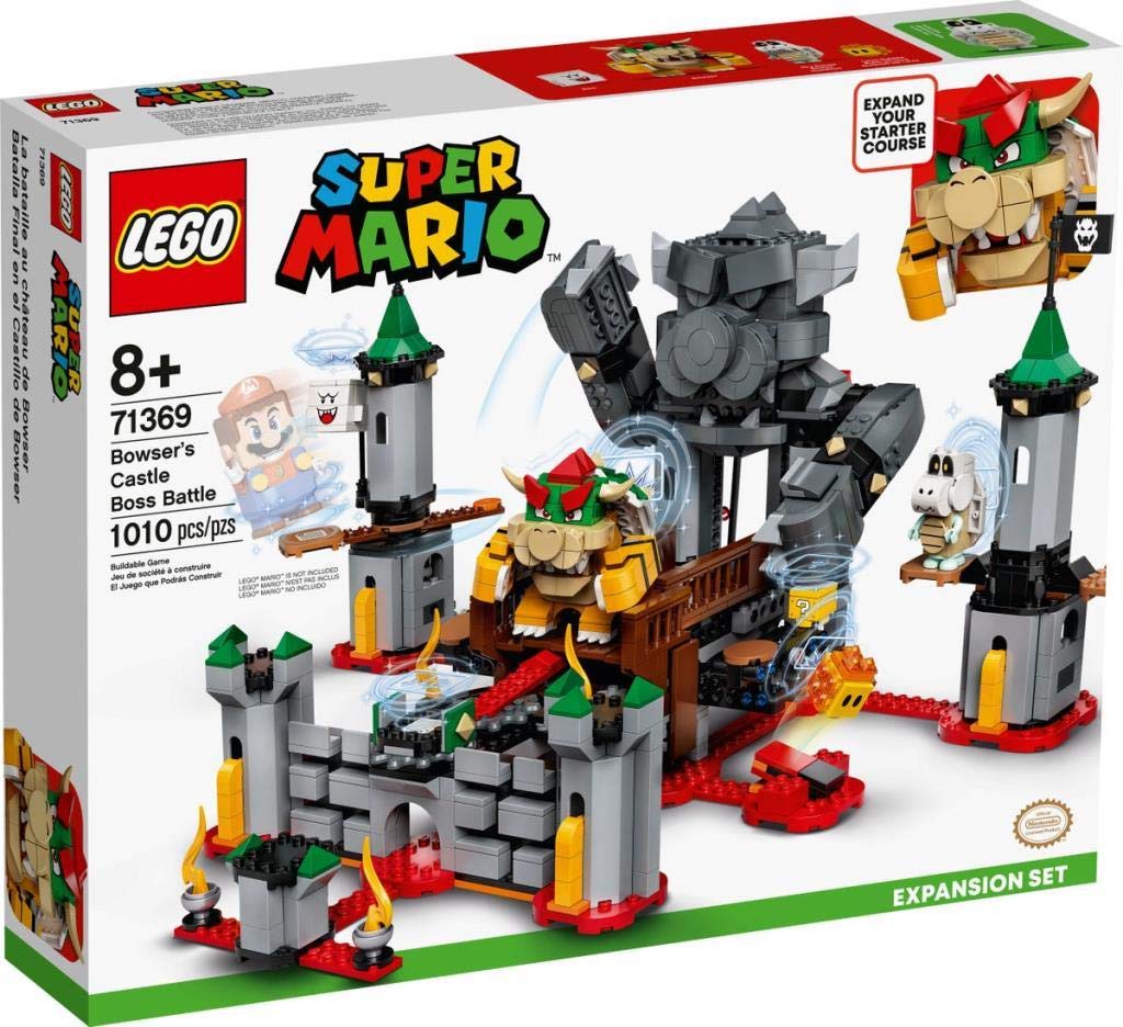 LEGO Super Mario Bowser’s Castle Boss Battle Expansion Set 71369 Building Kit; Collectible Toy for Kids to Customize Their Super Mario Starter Course