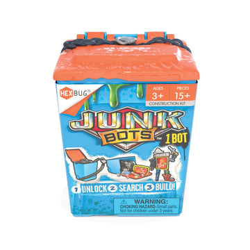 HEXBUG 480-6841 JUNKBOTS-Trash Bin Assortment Kit-Surprise Every Box LOL with Boys and Girls-Alien Powered Toys for Kids-24+ Pieces of Action