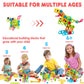 NXONE 195 PCS Educational STEM Toys for Boys and Girls Ages 3 4 5 6 7 8 9 10 Construction Building Blocks Toy Building Sets Kids Toys Creative
