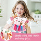 SQIMZAR Tooth Fairy Pillow,Tooth Fairy Plush Dolls for Girls with Pocket and Glittering Wings,Tooth Fairy Gifts Bag Pouch for Girls