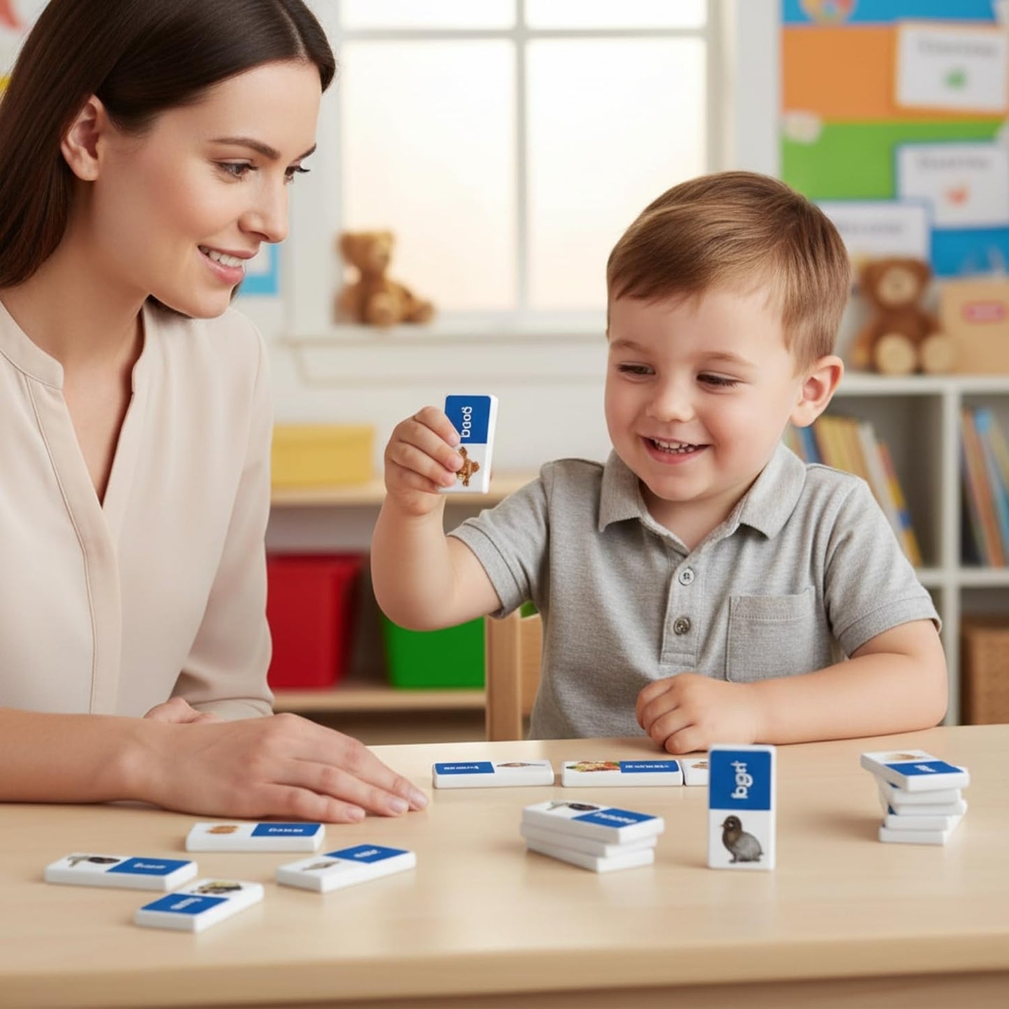Fun Express First Word Dominoes - 28 Pieces - Educational and Learning Activities for Kids