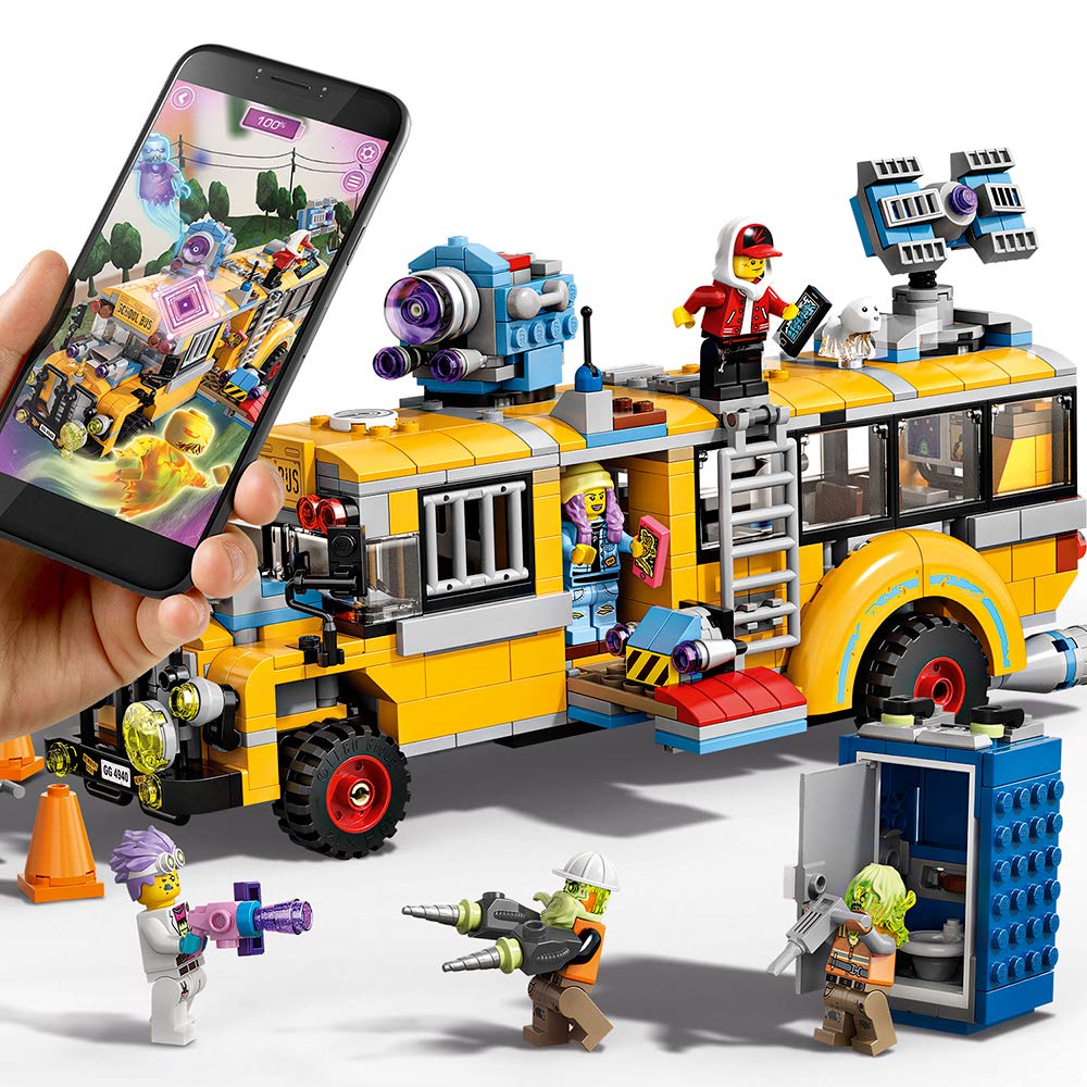 LEGO Hidden Side Paranormal Intercept Bus 3000 70423 Augmented Reality (AR) Building Kit with Toy Bus, Toy App Allows for Endless Creative Play with