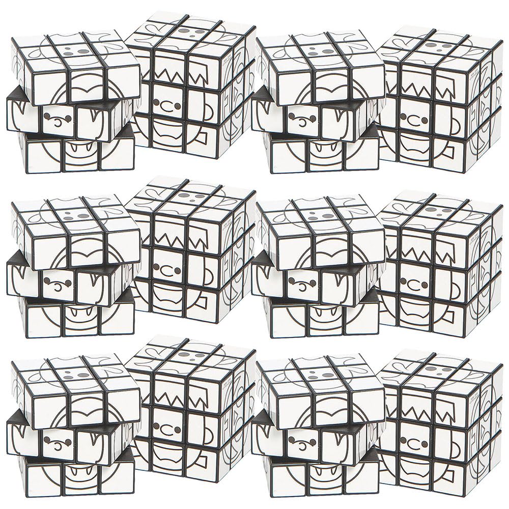 Color Your Own Mini Halloween Magic Cubes - Crafts for Kids and Fun Home Activities