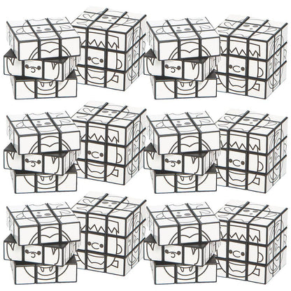 Color Your Own Mini Halloween Magic Cubes - Crafts for Kids and Fun Home Activities