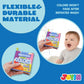 JOYIN 12 Pcs Bath Books, Nontoxic Fabric Soft Crinkly Cloth Books, Waterproof, Bathtub Pool and Early Education First Toys for Infant Newborn Baby