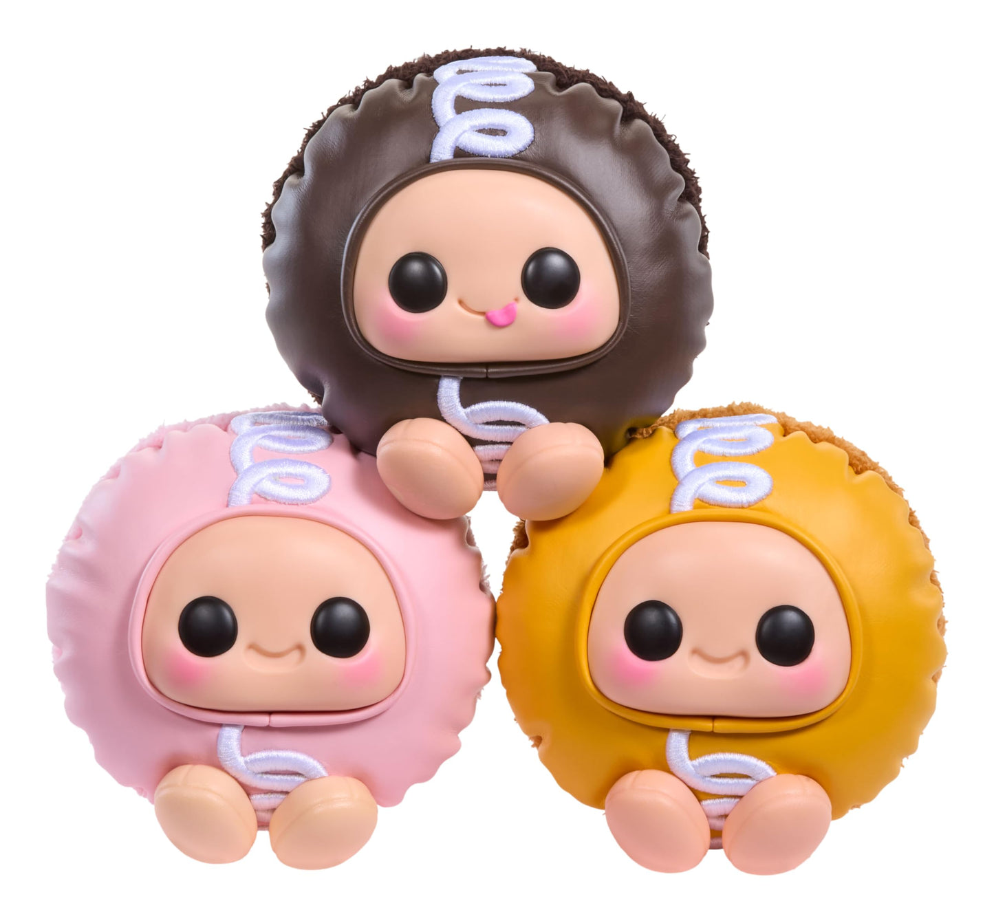 Hyojo Hostess Cupcake Series, Blind Box Collectible Plush, Limited Edition, 3 to Collect, Chocolate, Strawberry & Orange, Great Gift for All Ages