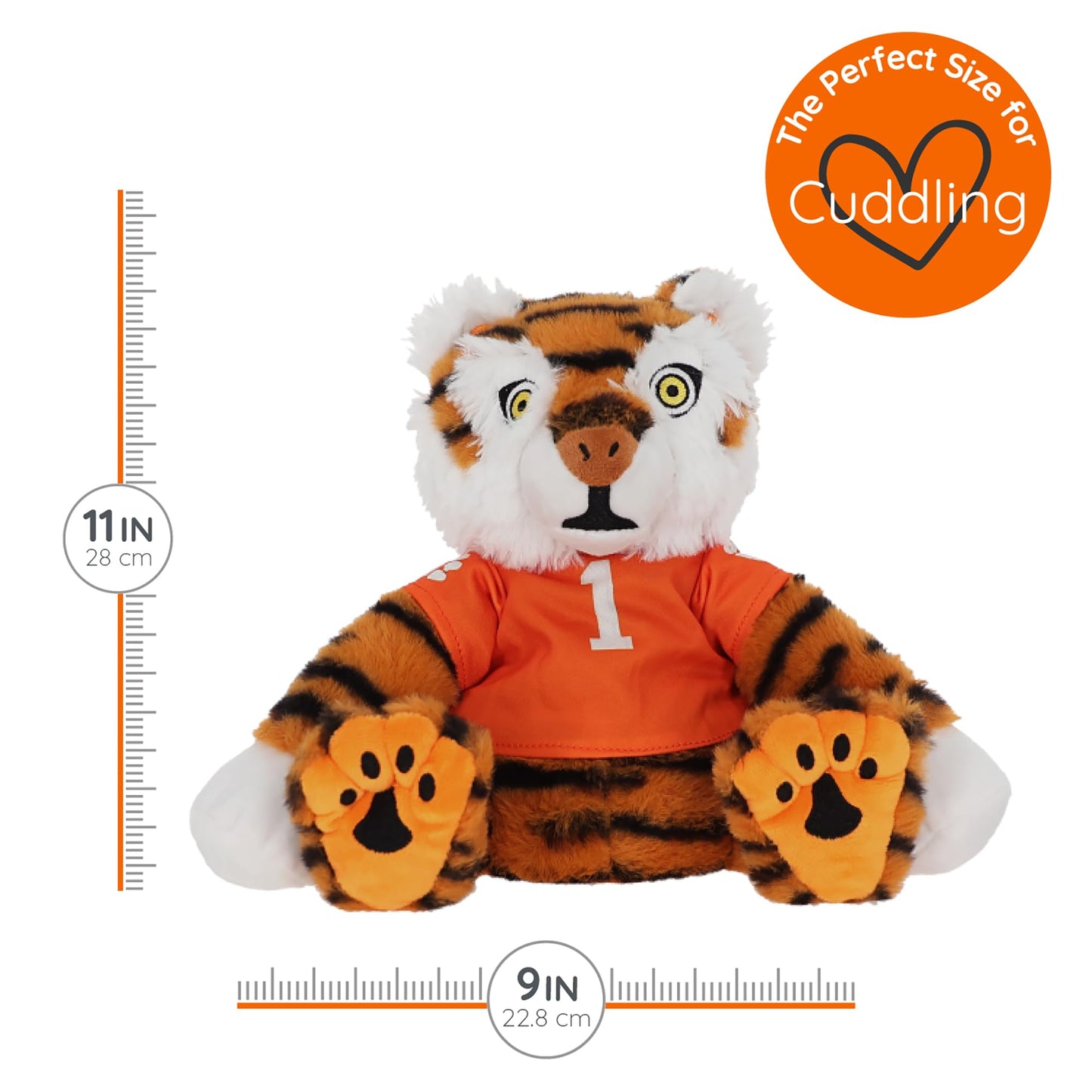 Warm Pals The Tiger Clemson University University Mascot CU - Heatable Coolable Bedtime Comfort Plushie 1.5lbs - Cozy Microwavable Lavender Scented