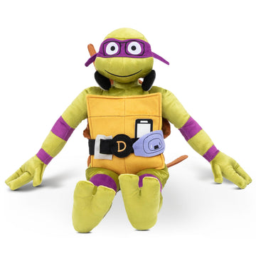 Jay Franco Nickelodeon Teenage Mutant Ninja Turtles Donatello Plush Pillow Buddy - Super Soft Stuffed Character Pillow - Polyester Microfiber, 26