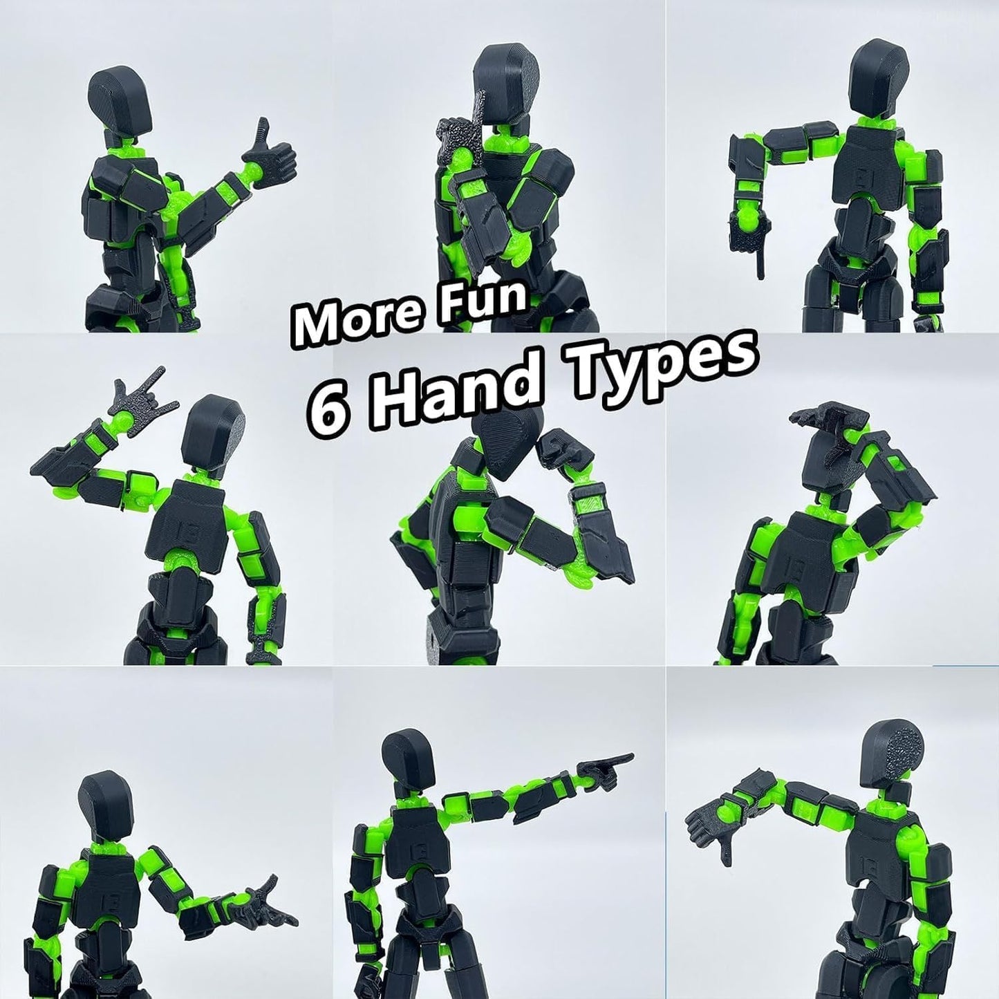 SENROELECTRONAGE T13 Action Figure Assembly Completed, Upgraded 3D Printed T13 Action Figure, The Dummy 13 is Very Suitable for Office Desks