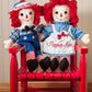 Bundle of 2 Aurora Dolls - 12'' Raggedy Ann & Raggedy Andy