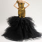 Cora Gu Handmade Golden Dress Fit for 12 inch Doll and Doll Not Included