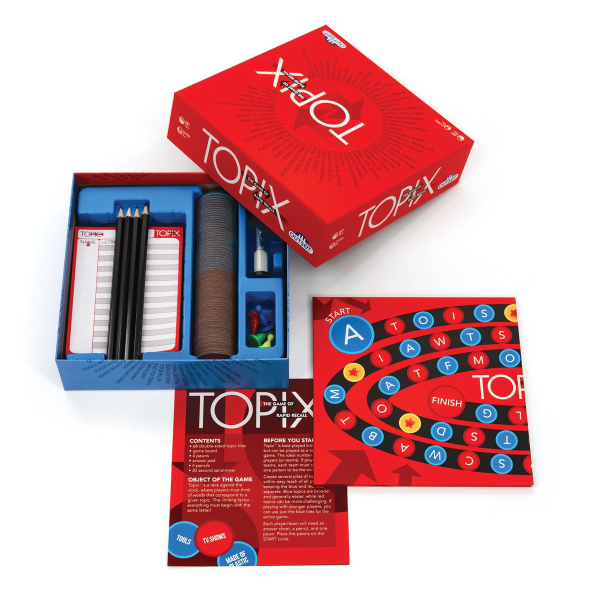 Topix - The Game of Rapid Recall - 2 or more players Ages 12 and up