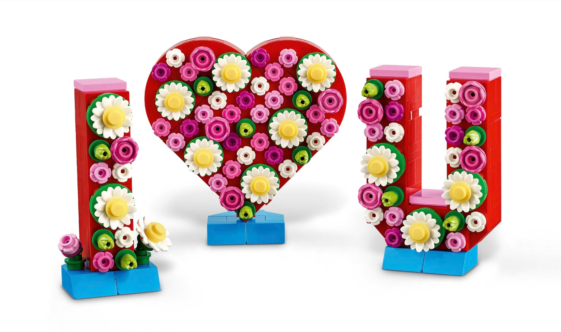 LEGO Love Letters - Heart Decor Building Toy - Love Decorations Display Set for Girls, Boys and Kids Ages 8+ - DIY Art and Home Decor Gift Idea for