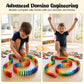 BigOtters Dominos Set for Kids,360 PCS Dominoes Wooden Building Blocks Stacking Educational Racing Toy Games, Party Favor for Boys and Girls, 12