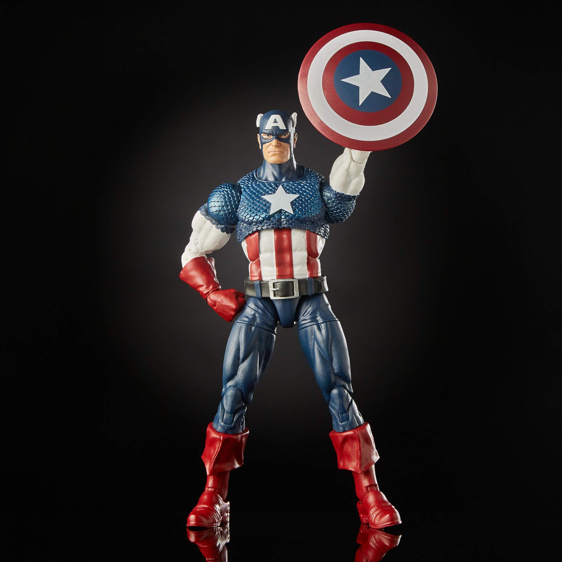 Marvel Comics 80th Anniversary Legends Series 6"-Scale Vintage Comic-Inspired Captain America Collectible Action Figure
