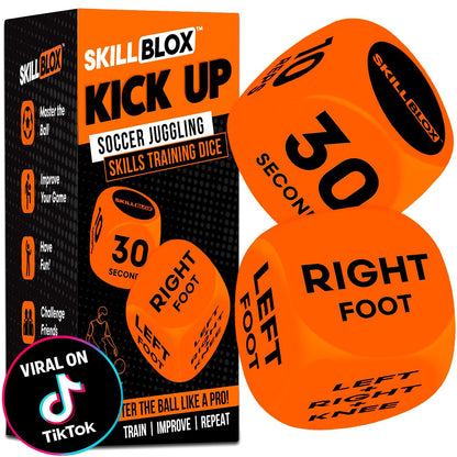 Skill Blox Kick Up Soccer Training Dice Game 2 Pack | Soccer Gifts for Boys