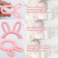 MISSLILI Silicone Babies Teethers Baby Teething Toys for Soothe Massage Sore Gums for 3-12 Months Infants, BPA Free, Easter Gifts for Boys and Girls
