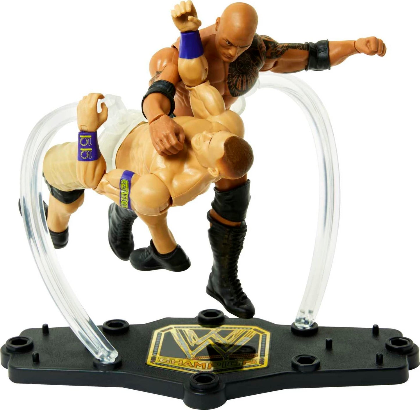 Mattel The Rock vs John Cena Championship Showdown 2-Pack 6-inch Action Figures Monday Night RAW Battle Pack for Ages 6 Years Old & Up