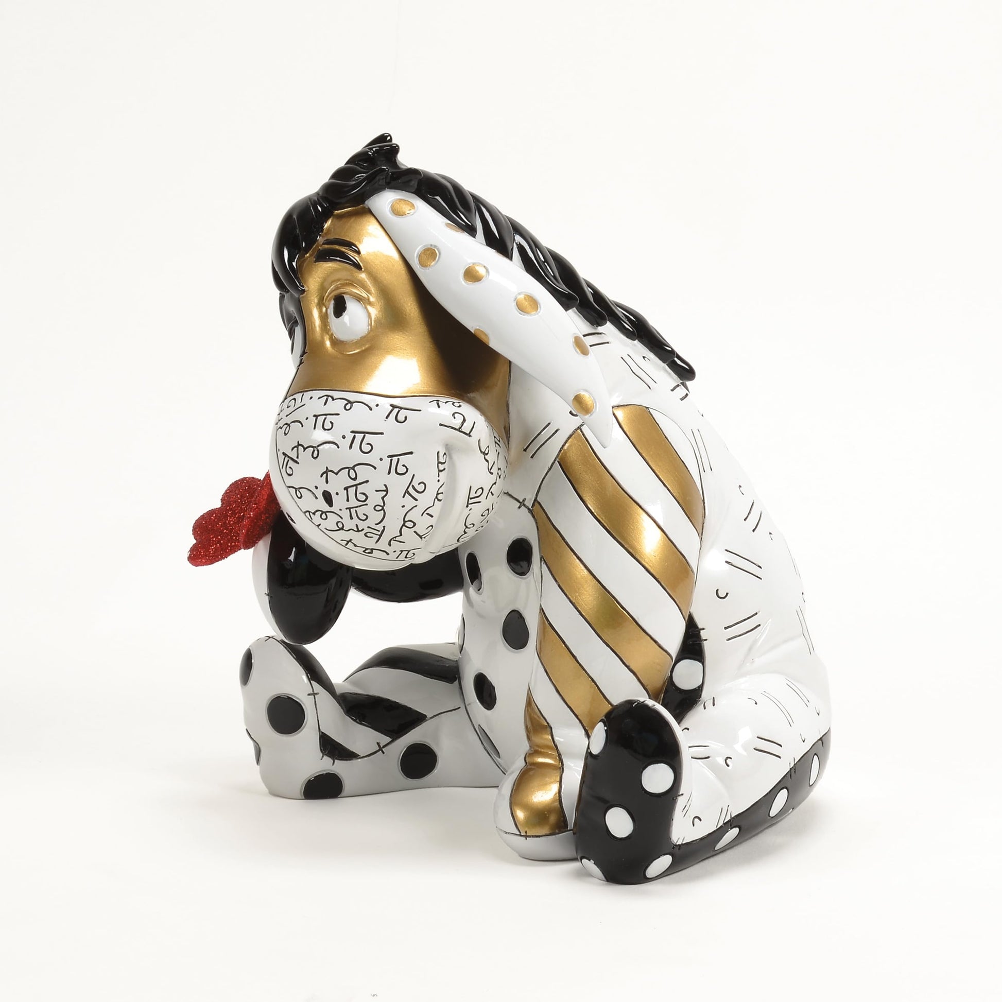 Enesco Disney Britto Winnie the Pooh Eeyore Butterfly Midas Figurine, 6.38 Inch, Multicolor