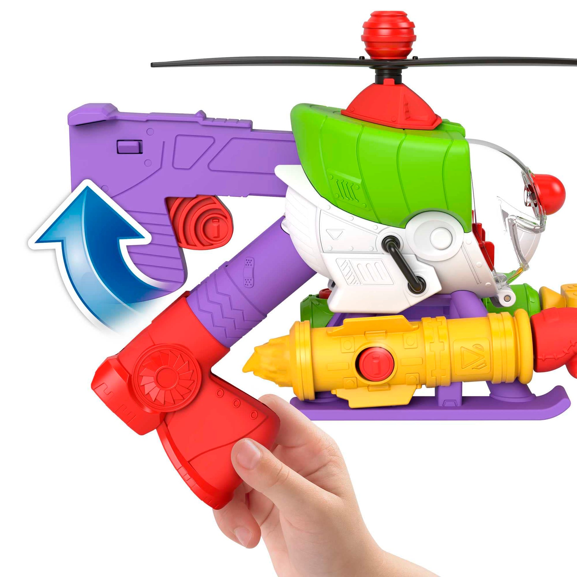 Imaginext DC Super Friends Joker Helicopter Robot 25cm Tall Joker Helicopter with Bullet Accessory for Kids 3+ Years HMV09