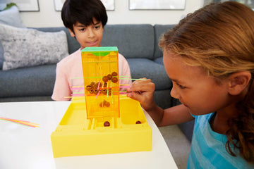 Mattel Games Travel Tumblin' Monkeys, Portable Kids Game with Built-in Storage for 5 Year Olds and Up, Multicolor