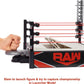 Mattel WWE Wrekkin Kickout Ring Playset 13-in x 20-in & 2 Modes: Randomized Pin Count Ref & Springboard Launcher, Includes Crane, WWE Championship