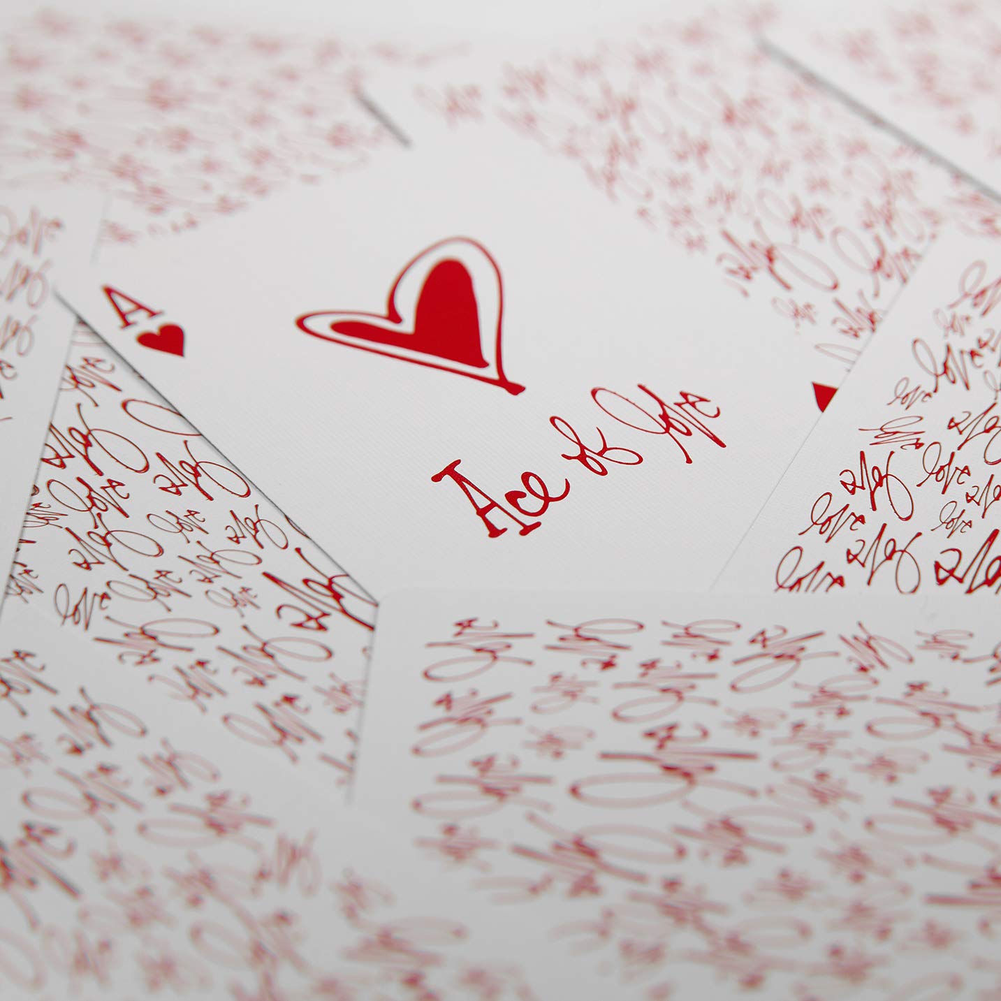 theory11 Love Me Playing Cards, Red