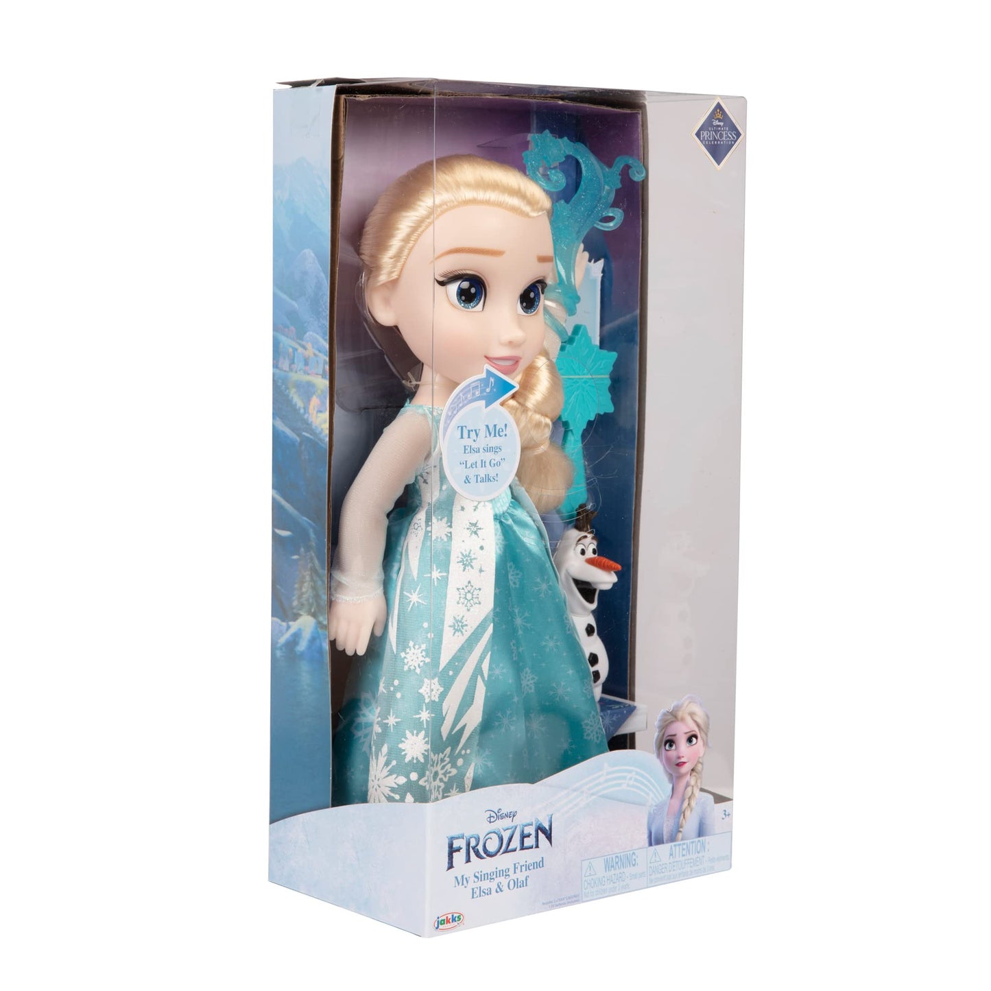 JAKKS Pacific Elsa Doll Classic My Singing Friend Elsa Doll & Olaf Figure