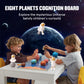 Wooden Solar System Model Board?Kids Solar System with Astronauts ?Montessori Planet Toys,Educational Planets Balls,Preschool Learning Puzzle?Space
