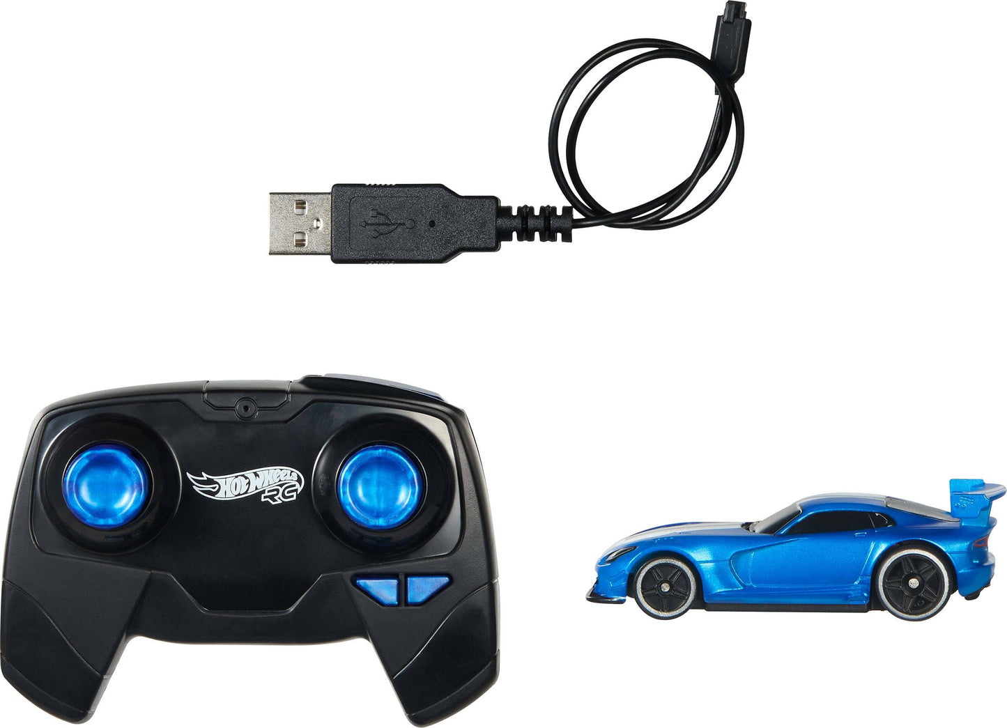Hot Wheels 1:64 Scale RC Dodge Viper ACR, Remote-Control Toy Car