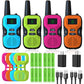 Walkie Talkies for Kids - Rechargeable 4 Pack: Walky Talky for Kids with Charger Battery - Walkie-Talkies Long Range Outdoor, Hiking, Camping Toys for