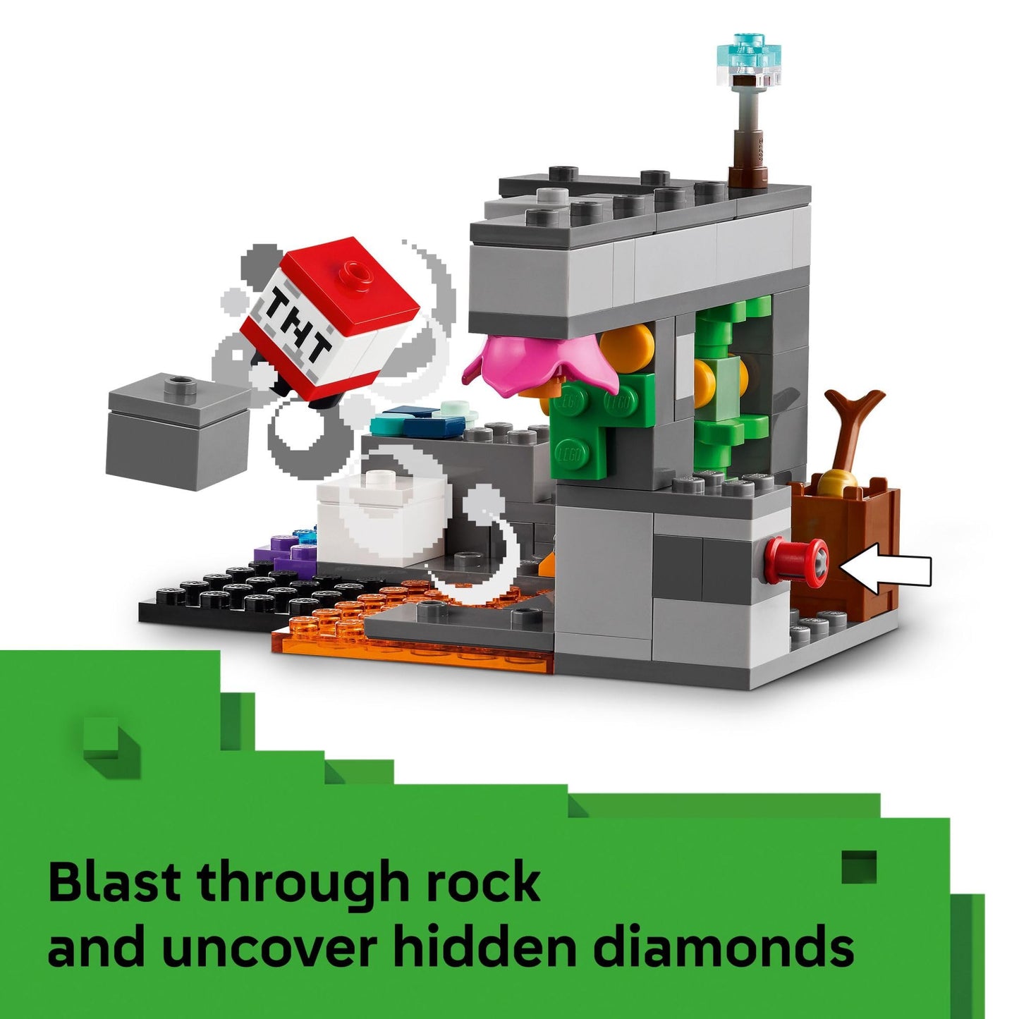 LEGO Minecraft The Warden Encounter Kids Toy - Collectible Building Set for Boys and Girls 7+- with Silent Ranger Minifigure - Great Birthday Gift